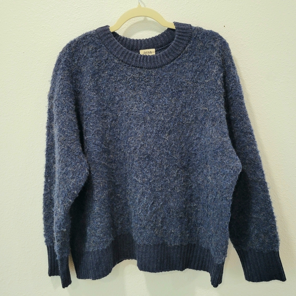 a.n.a Women’s XL Blue Textured Cozy Sweater Super Soft